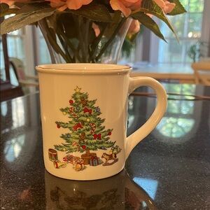 Holiday Hostess (Trim, Gold Band) Coffee Cup / Mug by Tienshan